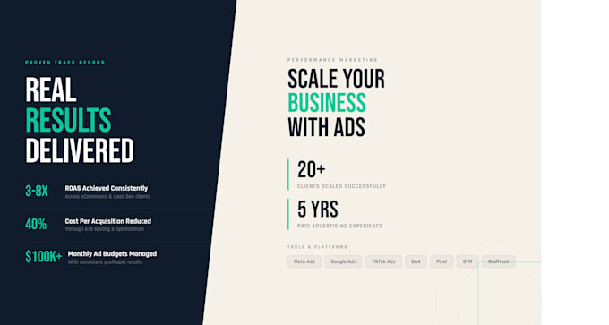 run high converting meta google and tiktok ads for ecommerce