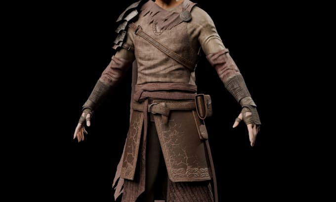 create a game ready 3d character model for you