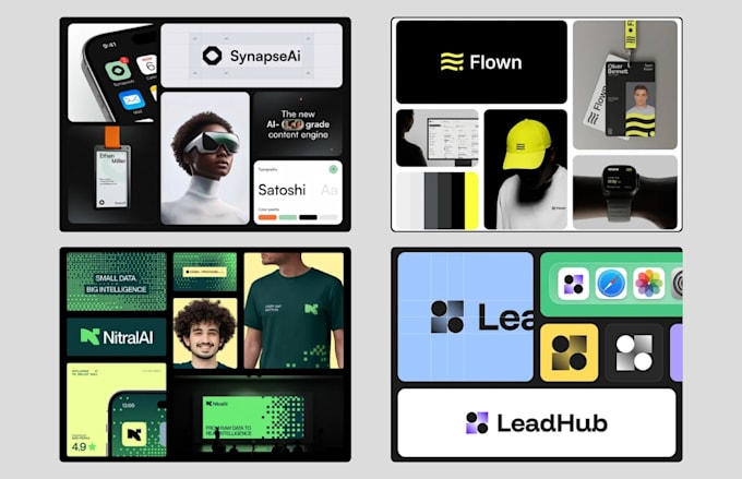 do visual corporate brand identity, brand guidelines, saas branding kit design