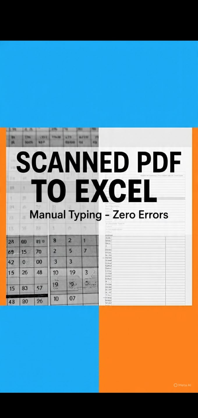 do fast and accurate PDF to excel data entry