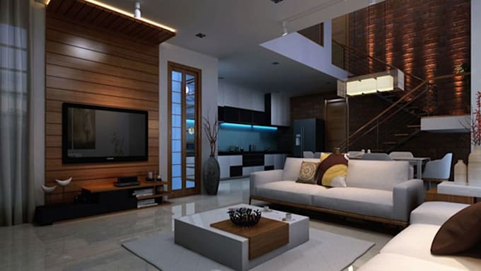 redesign 3d floor plan, interior design and space planning layout for property