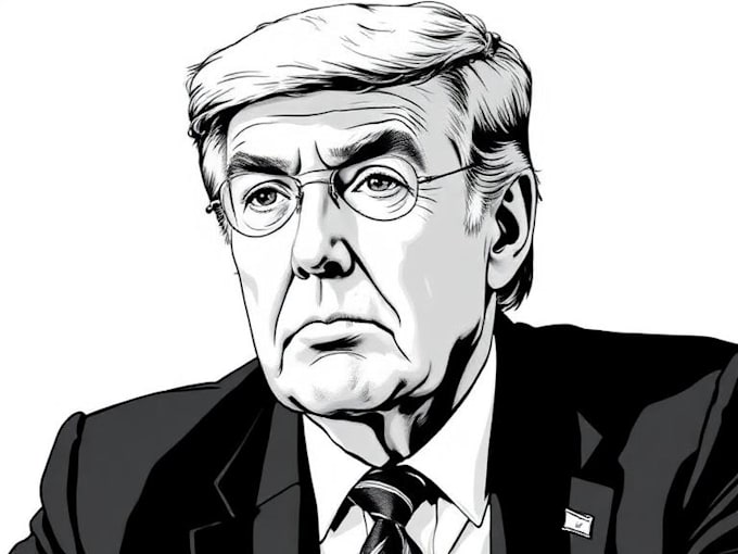 pait a gorgeous hedcut wsj portrait style from photo