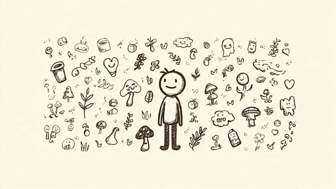 make simple doodle art profile pictures