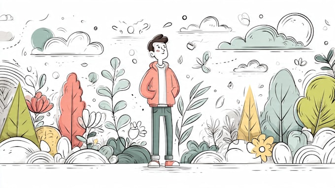 create doodle illustration for any project