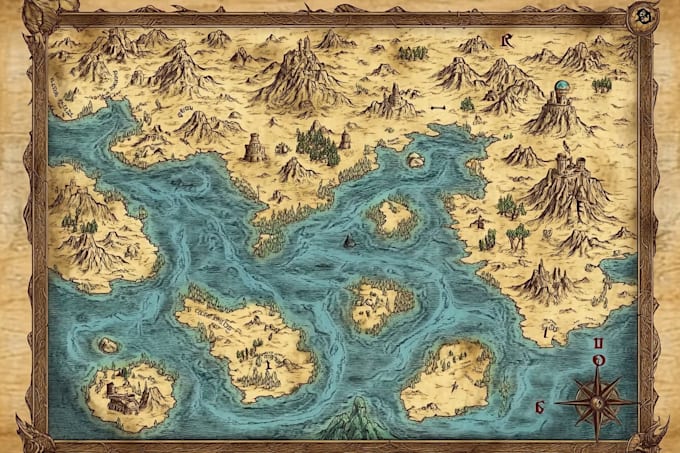 draw creative map illustrations with custom style