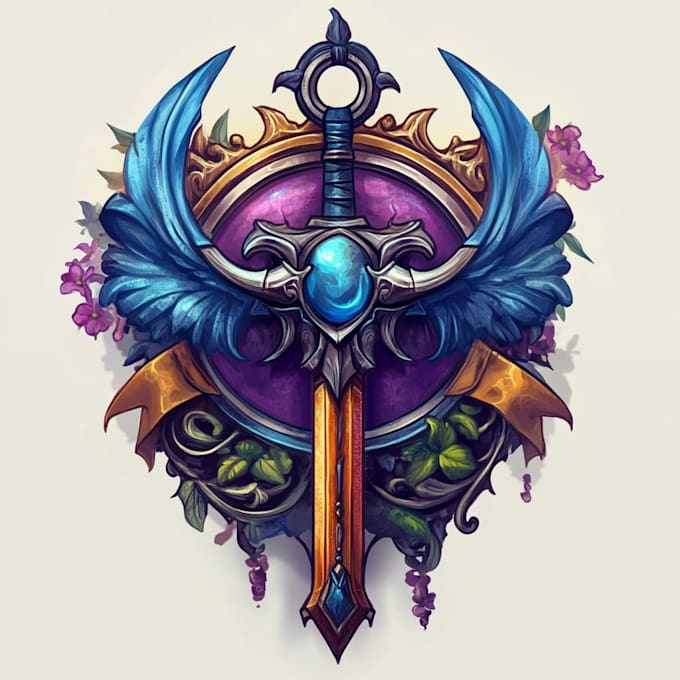 unique medieval fantasy logo