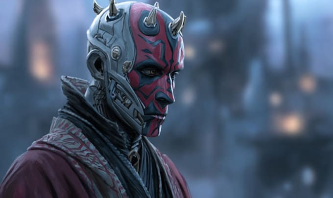 create cinematic sci fi space opera illustrations inspired by epic galaxy worlds