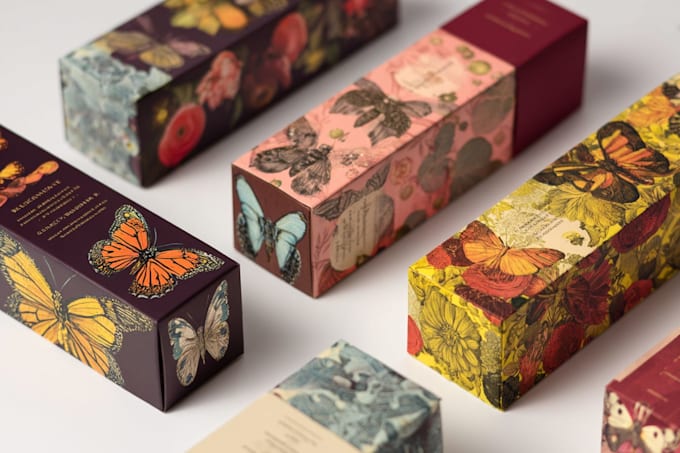 design minimal, modern and luxury packaging or label