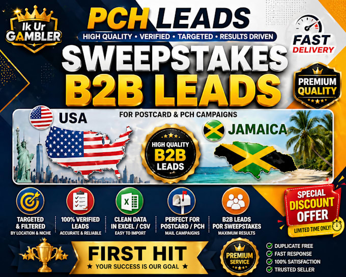 generate p c h first hit premium sweep stakes b2b data