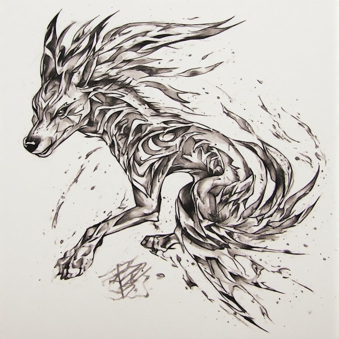 design a custom tribal tattoo with animal