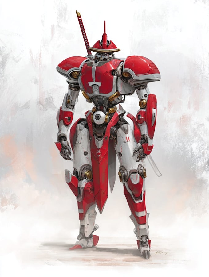 do complete mecha concept arts