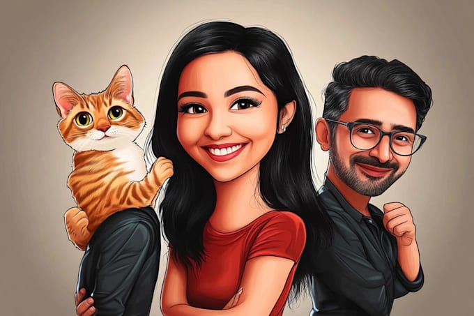 draw cinematic portrait or dramatic caricature artwork