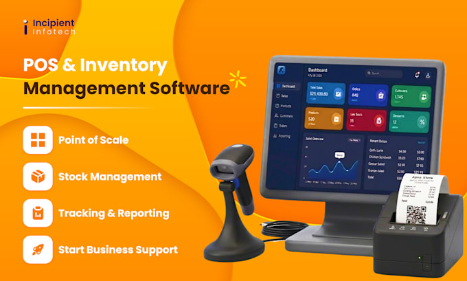 develop a custom pos, stock management and invoicing system