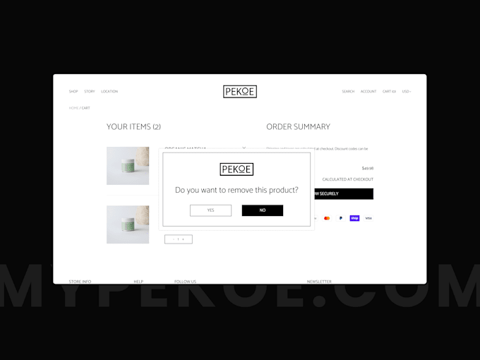 design and develop a food and beverage shopify store website