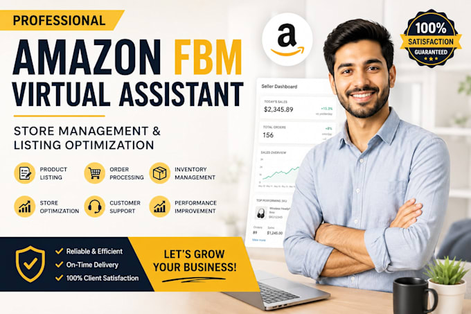 be your amazon fbm virtual assistant for store management