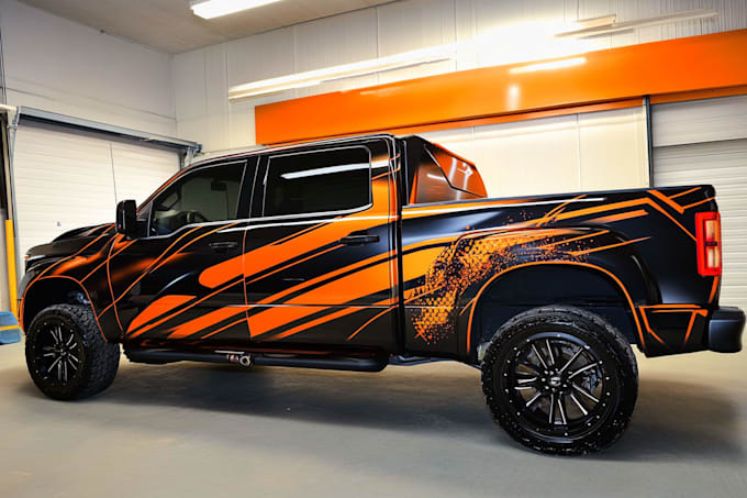 design high quality car wrap and vehicle wrap