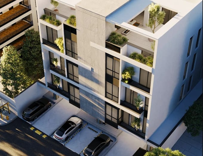 modern 3d cgi architectural, interior villa rendering, house building modeling