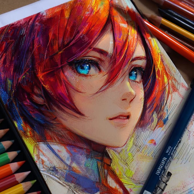design highest quality anime art drawing