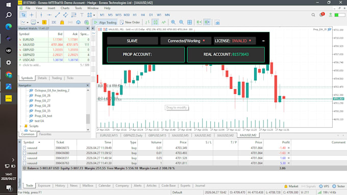 create mt4, mt5 expert advisors and indicators, and tradingview indicators