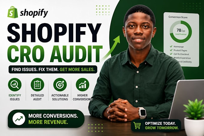 do shopify cro audit and conversion rate optimization to boost shopify sales