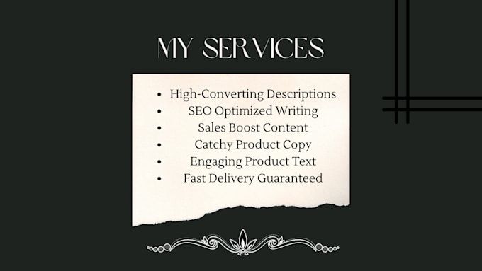 create high converting product descriptions for online marketplaces