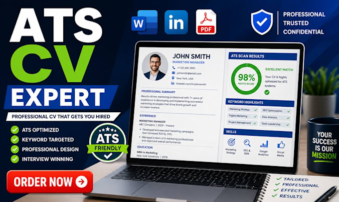 write ats CV resume writing and optimize linkedin profile