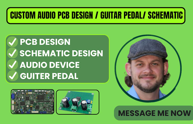 design professional pcb for guitar effects pedals and audio devices