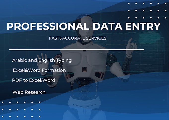 do professional arabic data entry and fast typing