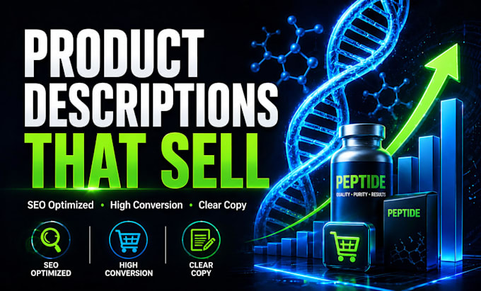 write SEO peptide product descriptions that convert
