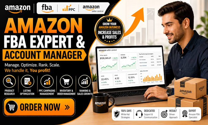 be your amazon account manager and amazon fba expert for growth