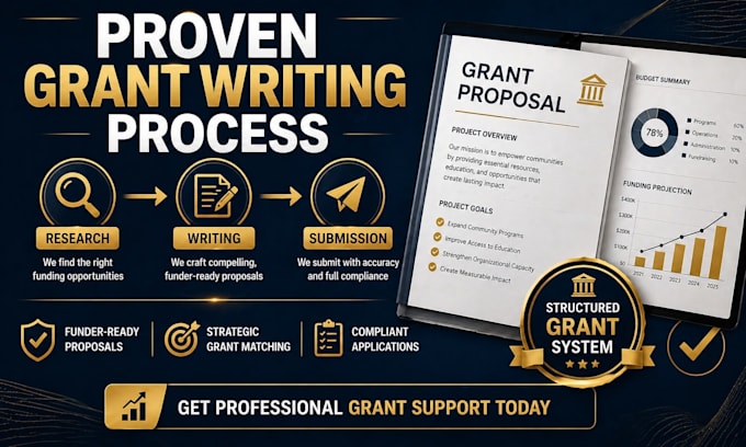 be grant writing expert for grant proposal, grant research and grant application