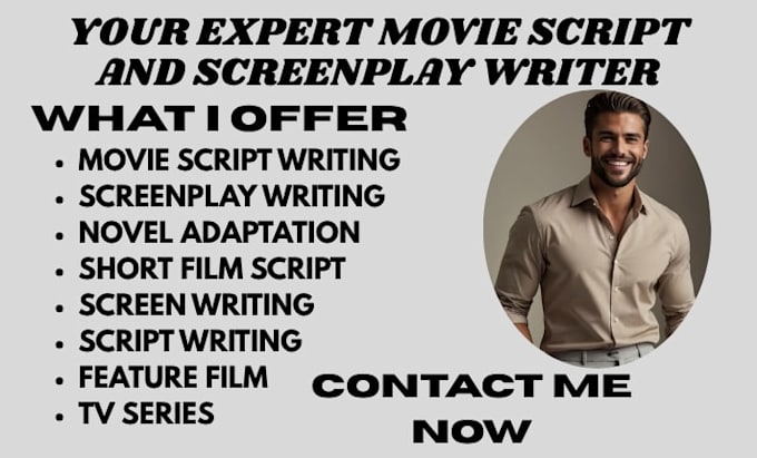 do movie script writing, screenplay film script screenwriting, book adaptation