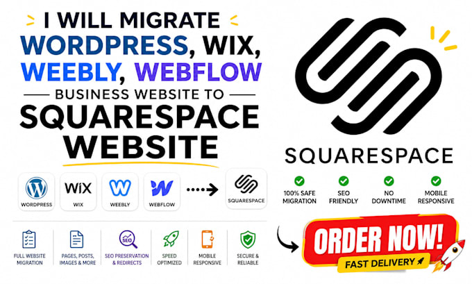 migrate lovable wix weebly webflow business website to squarespace website