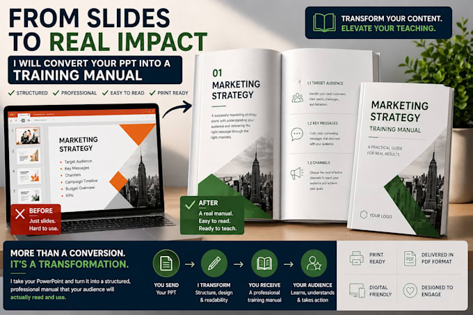 turn your slides into a training manual