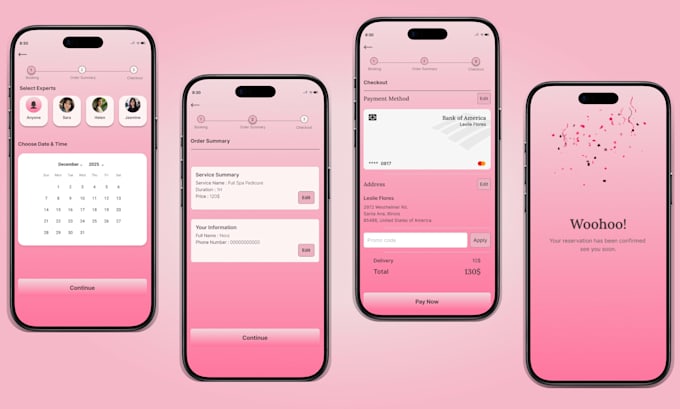 design a modern mobile app UI UX in figma