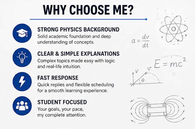 tutor physics and its allied branches to research oriented people