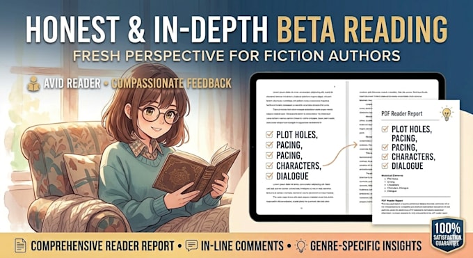 beta read your manuscript and provide a detailed reader report
