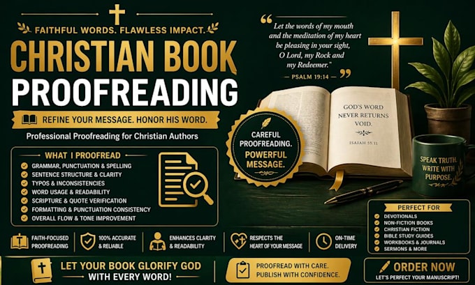 do proofreading, book editing, christian book, and christian editor