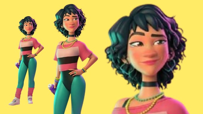create 3d character modelling, game 3d cartoons sculpting