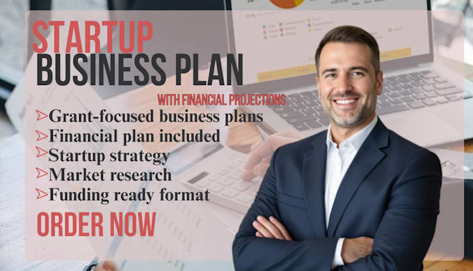 write a startup business plan with financial plan for grants