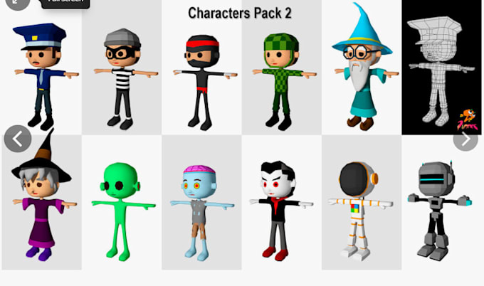 create high quality roblox characters, roblox models, 3d model for roblox game