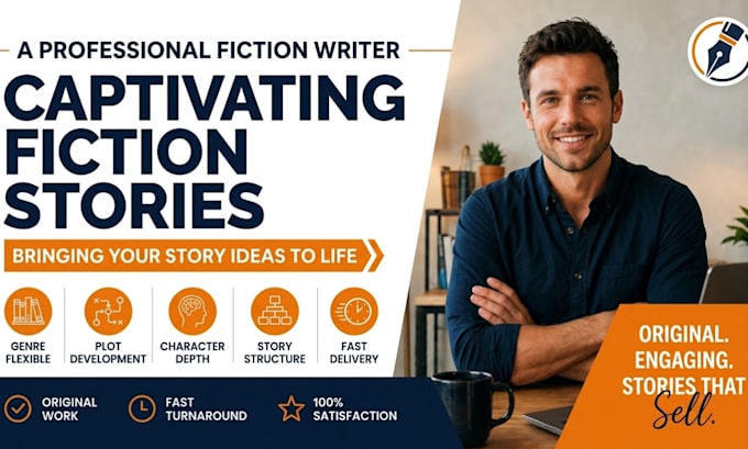 be fiction writer for a captivating story in any genre as a fiction ghostwriter
