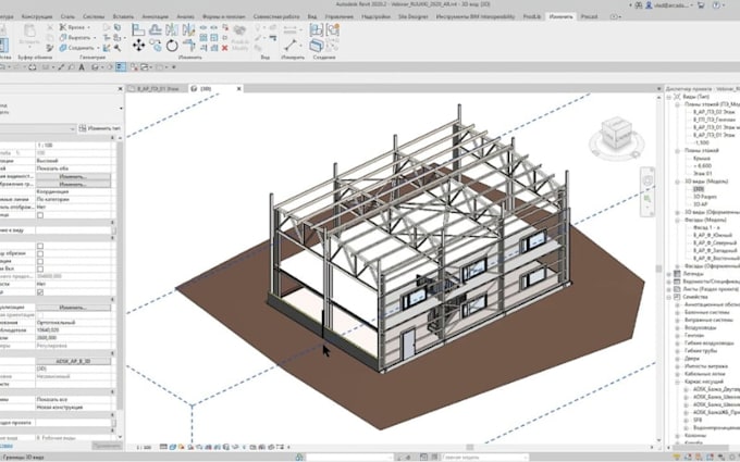 create 3d bim model in revit architectural structural mep scan to bim lod 500