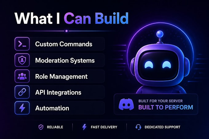 build a custom discord bot with commands and automation