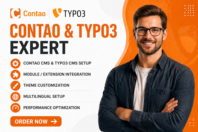 build contao and typo3 website, cms setup, theme customization and optimization