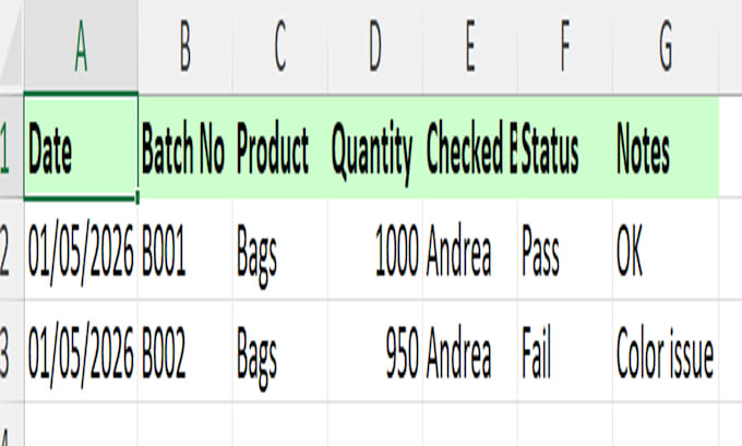 create professional excel trackers, qc logs and business templates