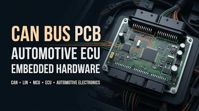 design can bus pcb, automotive ecu and embedded hardware