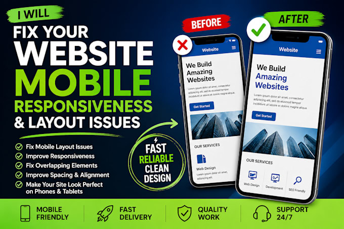 fix your website mobile responsiveness and layout issues