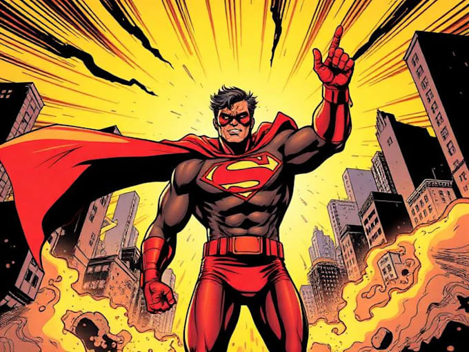 draw comic book illustration graphic