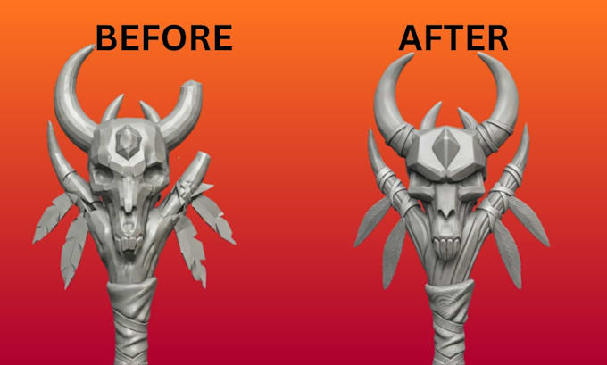 fix repair stl file, edit obj, and optimize 3d model stl designing for 3d print